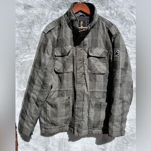 EUC Billabong warm winter coat with quilted interior Size M